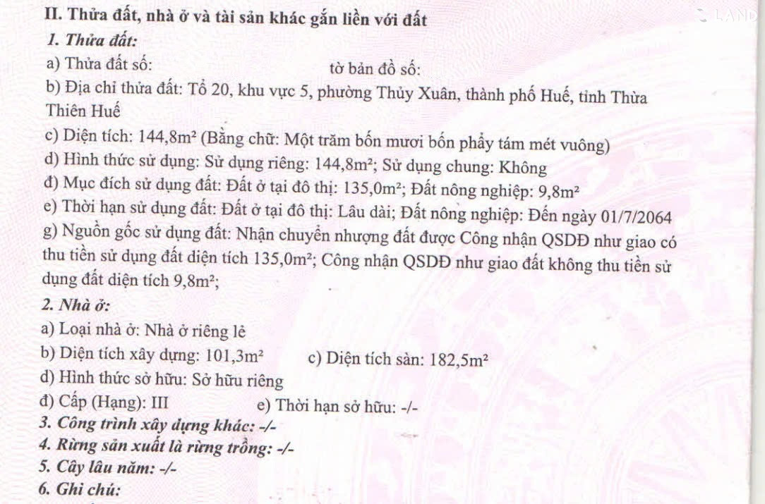 🏡 SIÊU PHẨM NHÀ Ở KIỆT BÙI THỊ XUÂN KHU VỰC TRUNG TÂM PHƯỜNG THUỶ XUÂN – TP. HUẾ