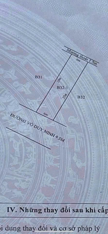 Bán mặt tiền Võ Duy Ninh 150m2, KQH Vịnh Mộc, Huế và gần chợ thôn 1 dân cư đông đúc