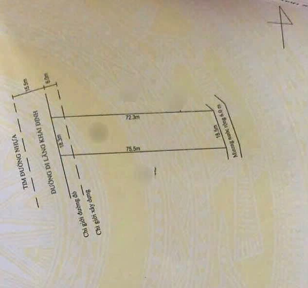 🕋🕋 Mặt tiền 1330m2 Khải Định, Huế giá tốt